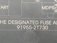 2014-2015 Kia Optima Fusebox Fuse Box Panel Relay Module P/N:91955-2T730 VS912504C860QA Fits Fits 2014 2015 OEM Used Auto Pa