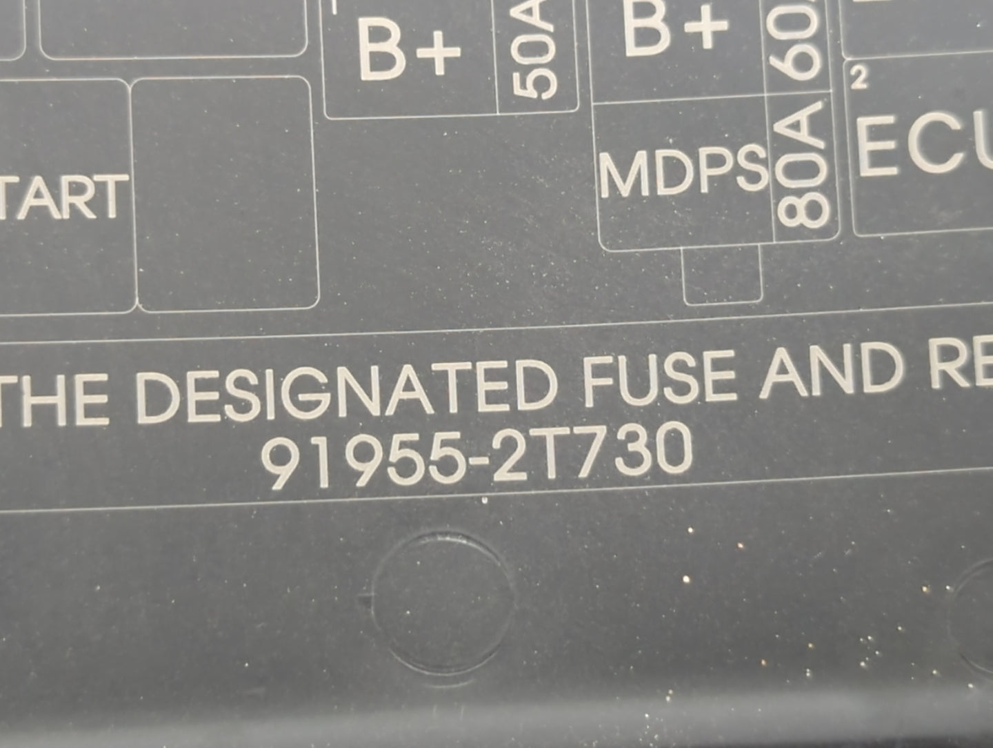 2014-2015 Kia Optima Fusebox Fuse Box Panel Relay Module P/N:91955-2T730 Fits Fits 2014 2015 OEM Used Auto Parts - Oemusedau