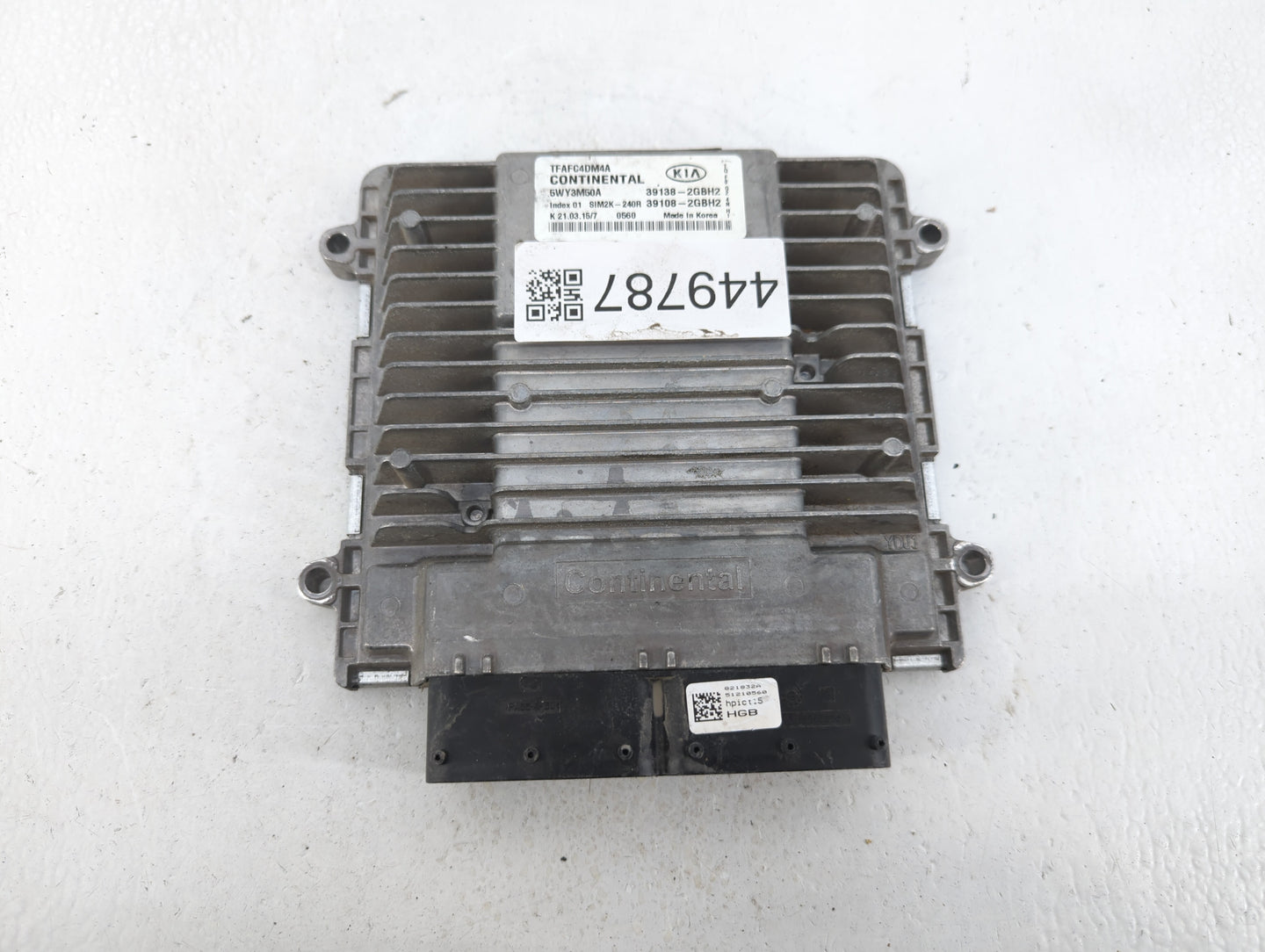 2015 Kia Optima PCM Engine Control Computer ECU ECM PCU OEM P/N:39108-2GBH2 39138-2GBH2 Fits OEM Used Auto Parts - Oemusedau