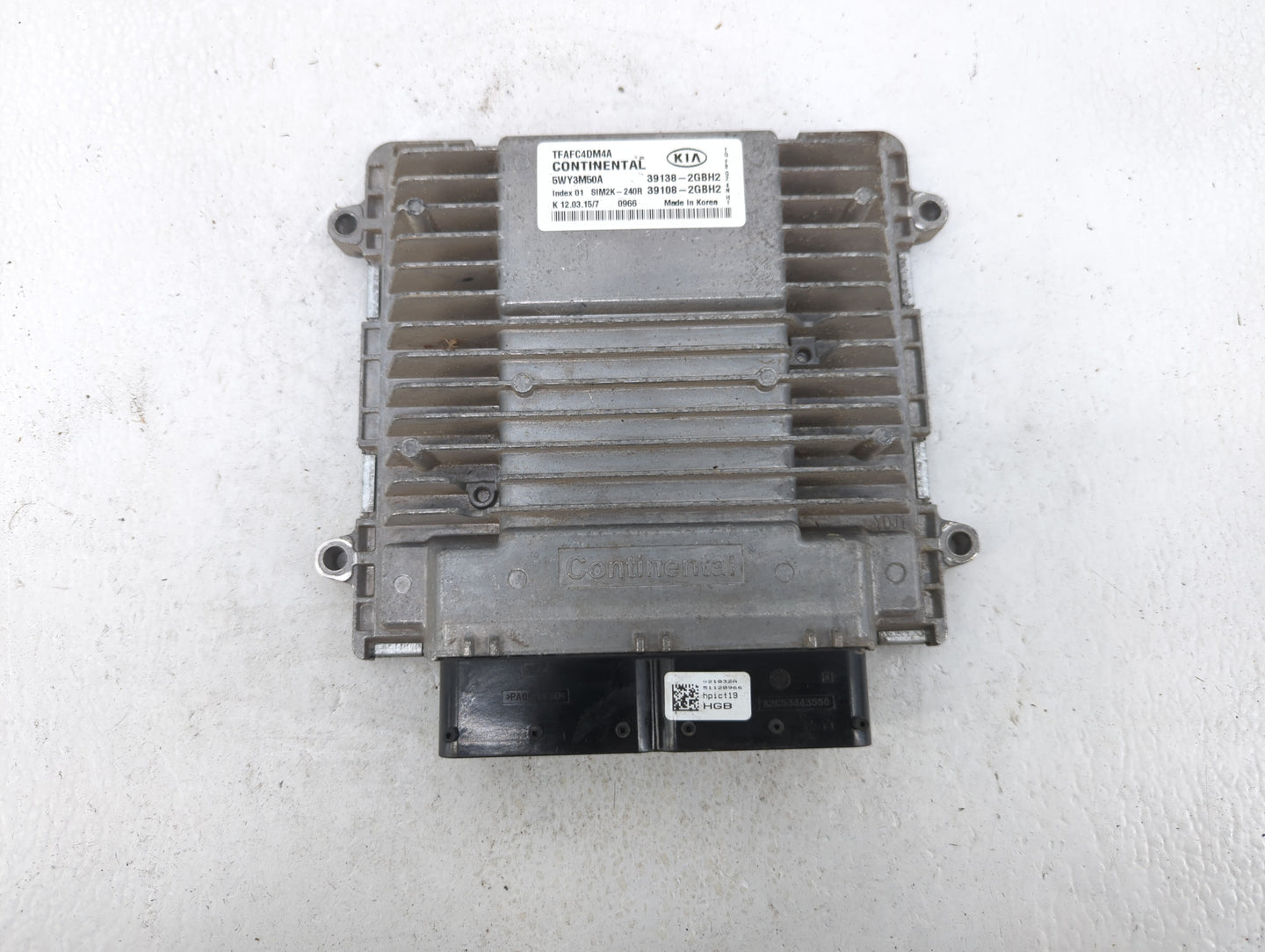 2015 Kia Optima PCM Engine Control Computer ECU ECM PCU OEM P/N:39108-2GBH2 39138-2GBH2 Fits OEM Used Auto Parts - Oemusedau