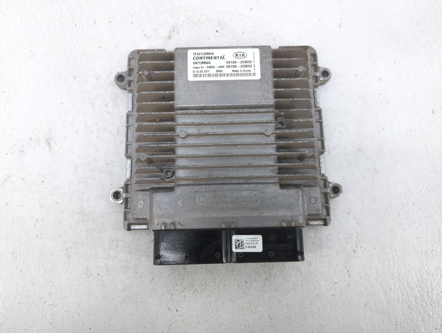 2015 Kia Optima PCM Engine Control Computer ECU ECM PCU OEM P/N:39108-2GBH2 39138-2GBH2 Fits OEM Used Auto Parts - Oemusedau