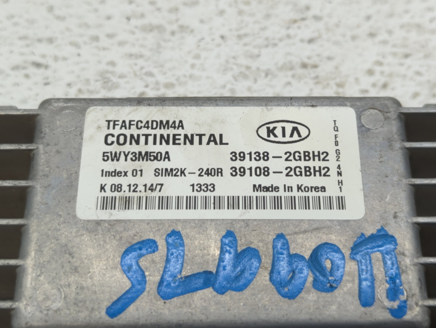 2015 Kia Optima PCM Engine Control Computer ECU ECM PCU OEM P/N:39108-2GBH2 39138-2GBH2 Fits OEM Used Auto Parts - Oemusedau