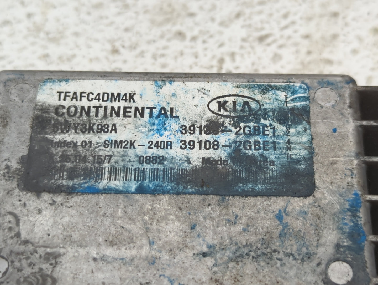 2014-2015 Kia Optima PCM Engine Control Computer ECU ECM PCU OEM P/N:391082GBE1 391082GBE0, 39138-2GBE0 Fits Fits 2014 2015 