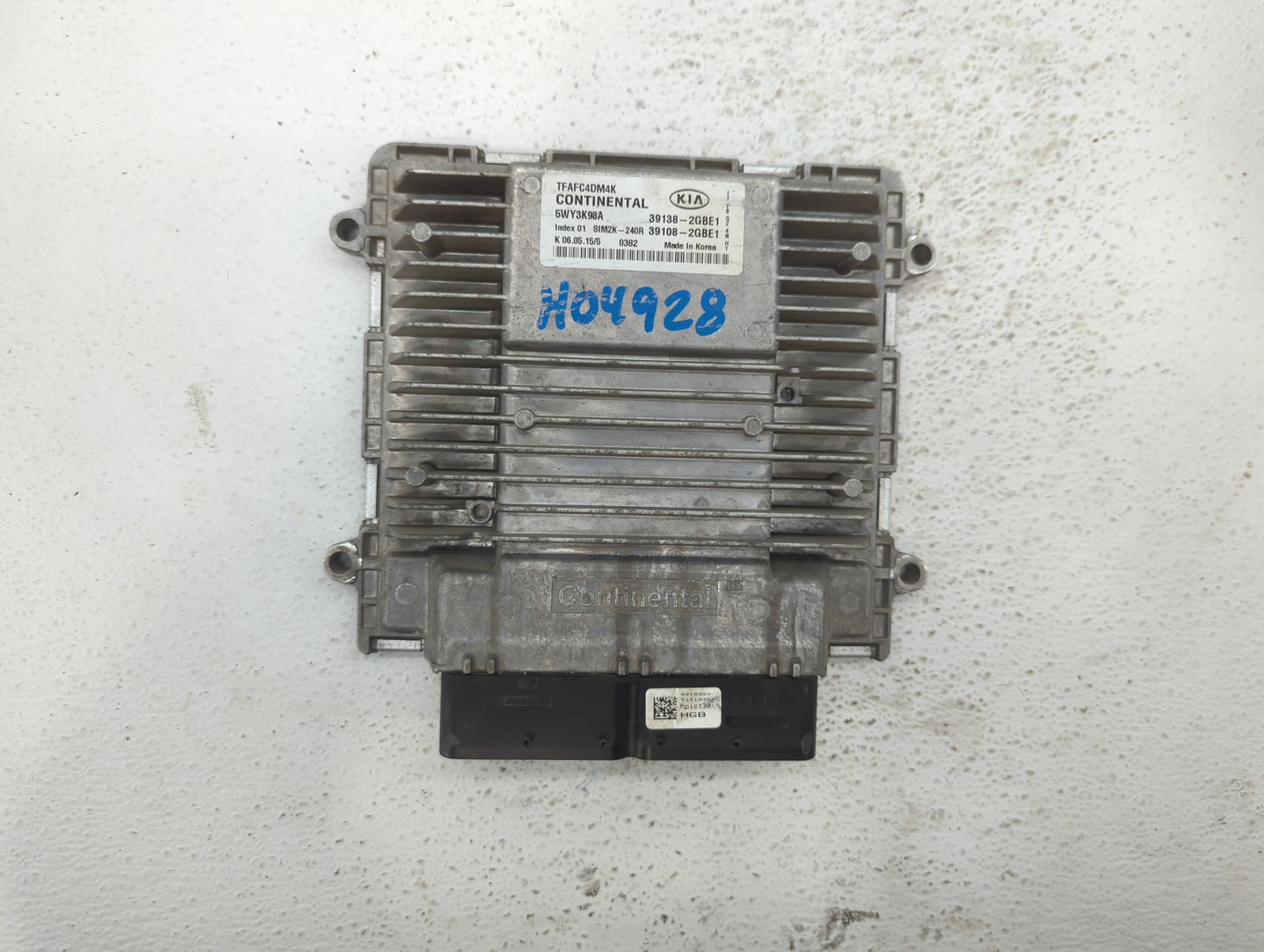 2014-2015 Kia Optima PCM Engine Control Computer ECU ECM PCU OEM P/N:39108-2GBE1 39138-2GBE1, 391082GBE1 Fits Fits 2014 2015