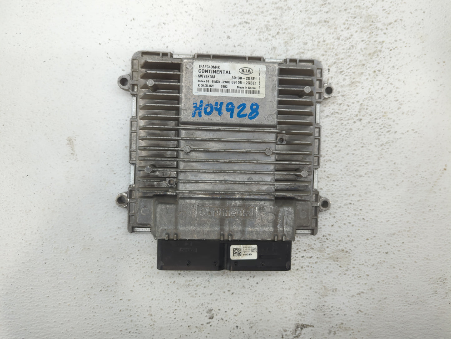 2014-2015 Kia Optima PCM Engine Control Computer ECU ECM PCU OEM P/N:39108-2GBE1 39138-2GBE1, 391082GBE1 Fits Fits 2014 2015