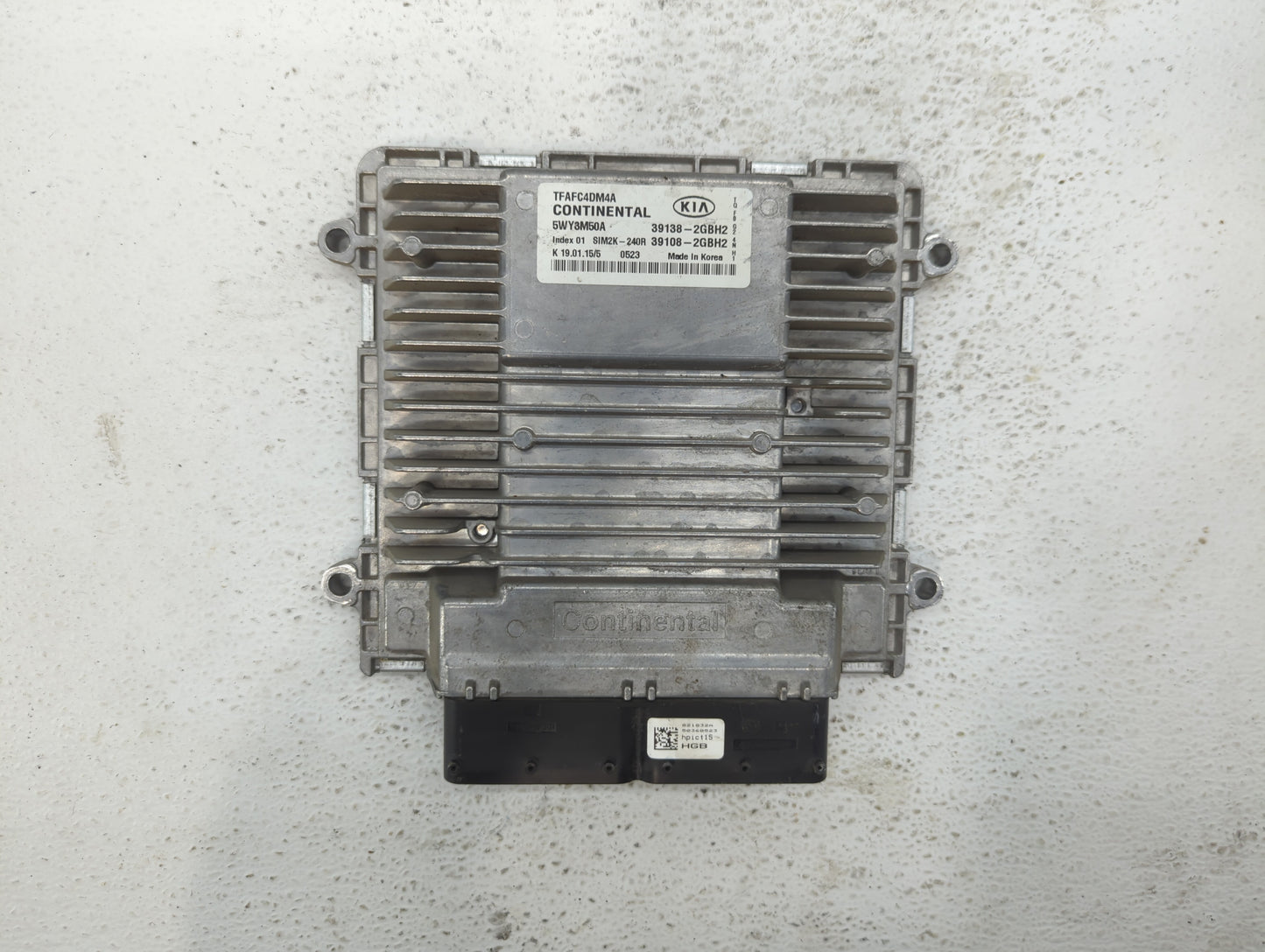 2015 Kia Optima PCM Engine Control Computer ECU ECM PCU OEM P/N:39108-2GBH2 39138-2GBH2 Fits OEM Used Auto Parts - Oemusedau