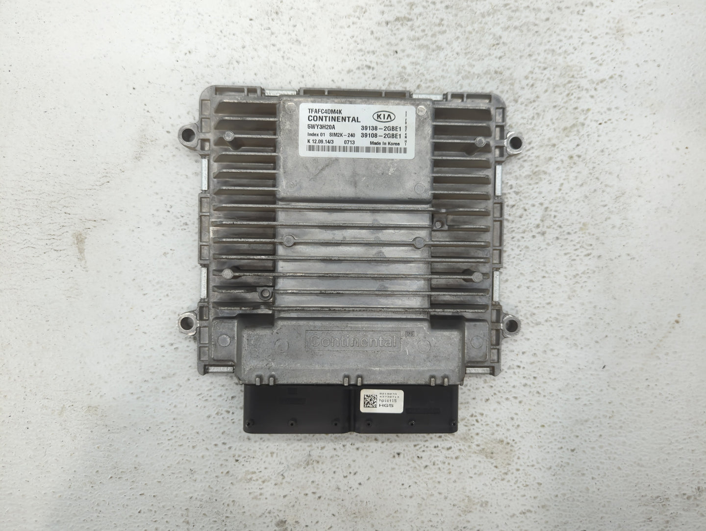 2014-2015 Kia Optima PCM Engine Control Computer ECU ECM PCU OEM P/N:39108-2GBE1 39138-2GBE1, 391082GBE1 Fits Fits 2014 2015