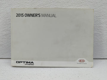 2015 Kia Optima Owners Manual Book Guide OEM Used Auto Parts - Oemusedautoparts1.com