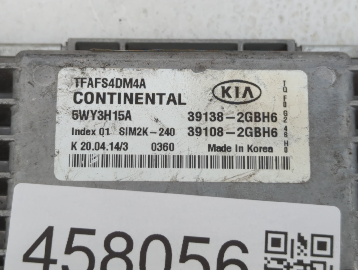 2015 Kia Optima PCM Engine Control Computer ECU ECM PCU OEM P/N:39108-2GBH6 39138-2GBH6, 36108-2GBH7, 39138-2GBH7 Fits OEM U