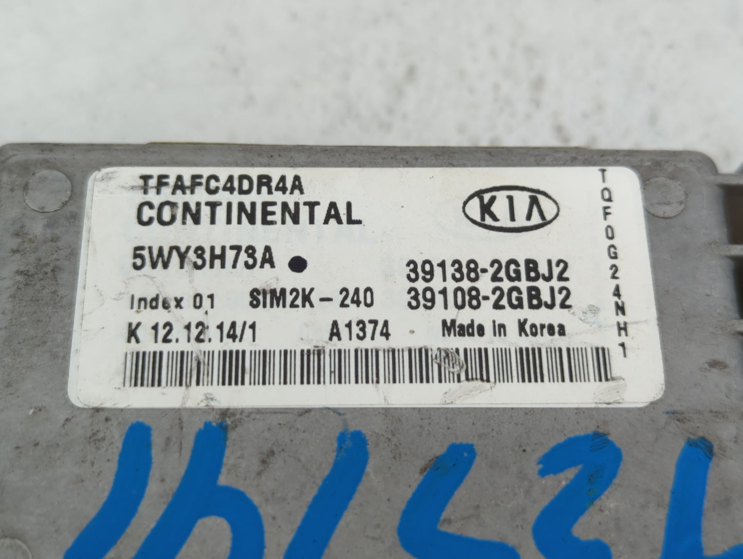 2015 Kia Optima PCM Engine Control Computer ECU ECM PCU OEM P/N:39108-2GBJ2 39138-2GBJ2 Fits OEM Used Auto Parts - Oemusedau