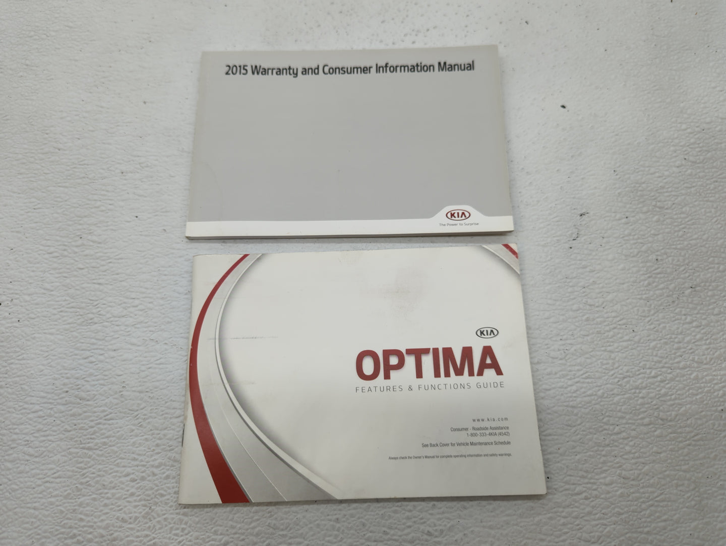 2015 Kia Optima Owners Manual Book Guide OEM Used Auto Parts - Oemusedautoparts1.com