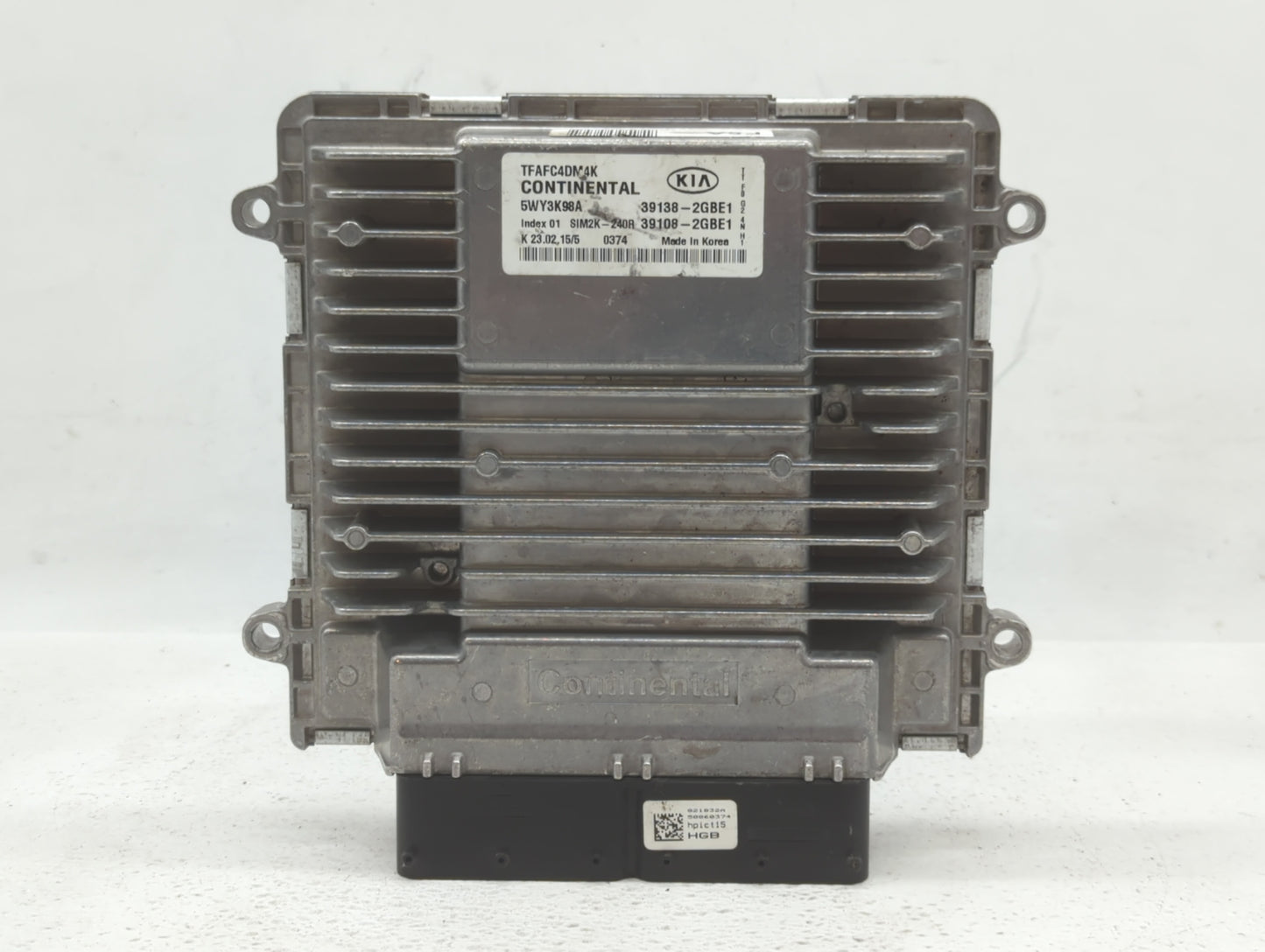 2015 Kia Optima PCM Engine Control Computer ECU ECM PCU OEM P/N:39108-2GBE1 39138-2GBE1 Fits OEM Used Auto Parts - Oemusedau