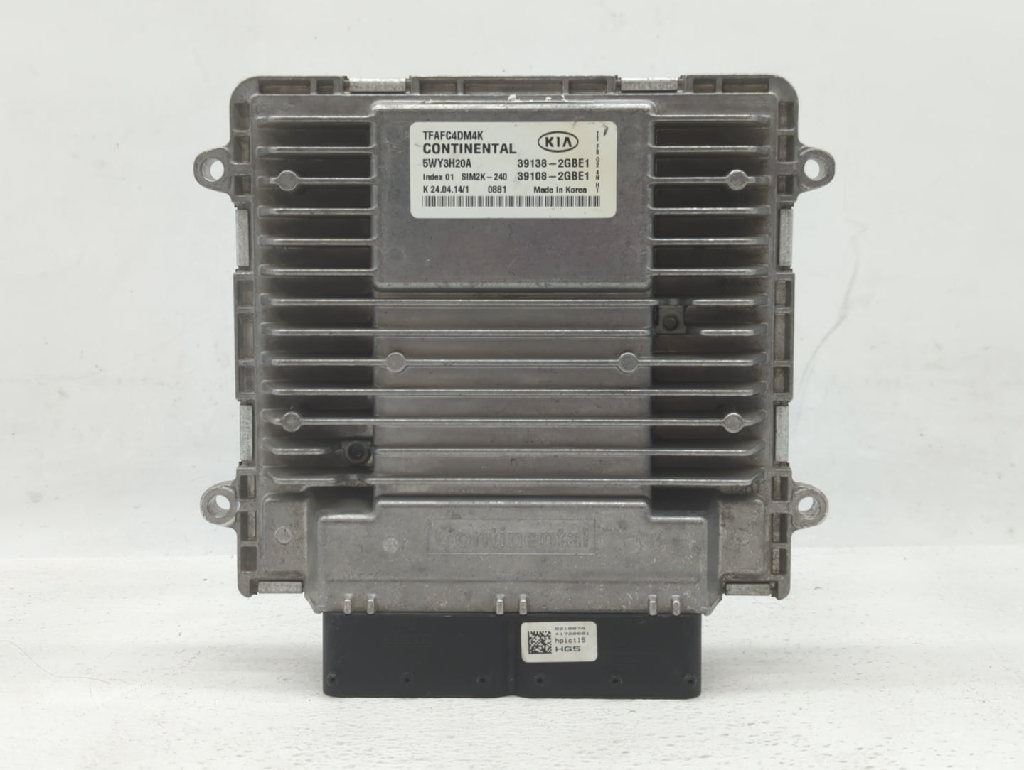 2014-2015 Kia Optima PCM Engine Control Computer ECU ECM PCU OEM P/N:39138-2GBE1 Fits Fits 2014 2015 OEM Used Auto Parts - O