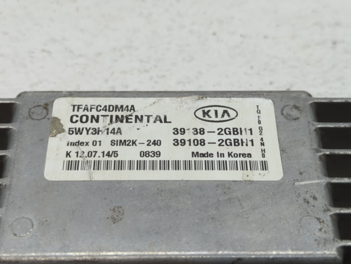 2015 Kia Optima PCM Engine Control Computer ECU ECM PCU OEM P/N:39108-2GBH1 39138-2GBH1, 39138-2GBH2, 39108-2GBH2 OEM Used A