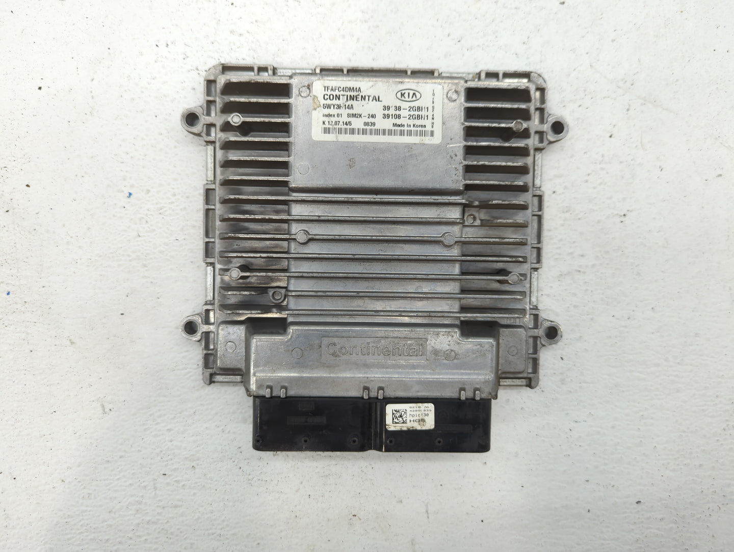 2015 Kia Optima PCM Engine Control Computer ECU ECM PCU OEM P/N:39108-2GBH1 39138-2GBH1, 39138-2GBH2, 39108-2GBH2 Fits OEM U