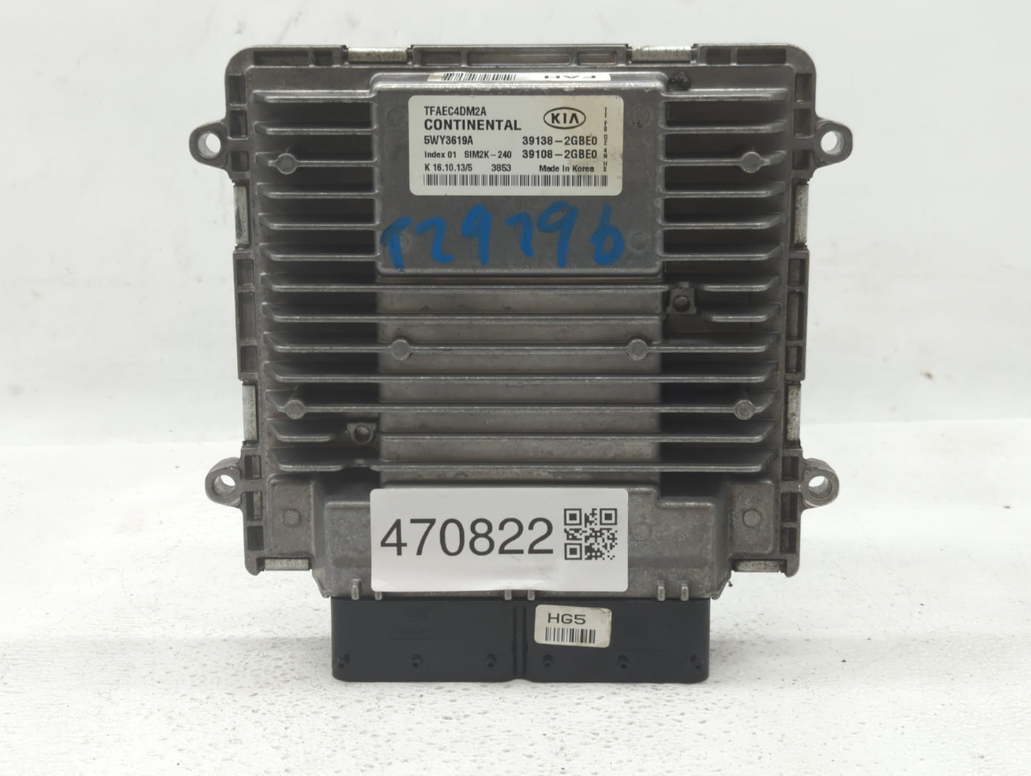 2014-2015 Kia Optima PCM Engine Control Computer ECU ECM PCU OEM P/N:39108-2GBE0 39138-2GBE0, 39138-2GBE1 Fits Fits 2014 201