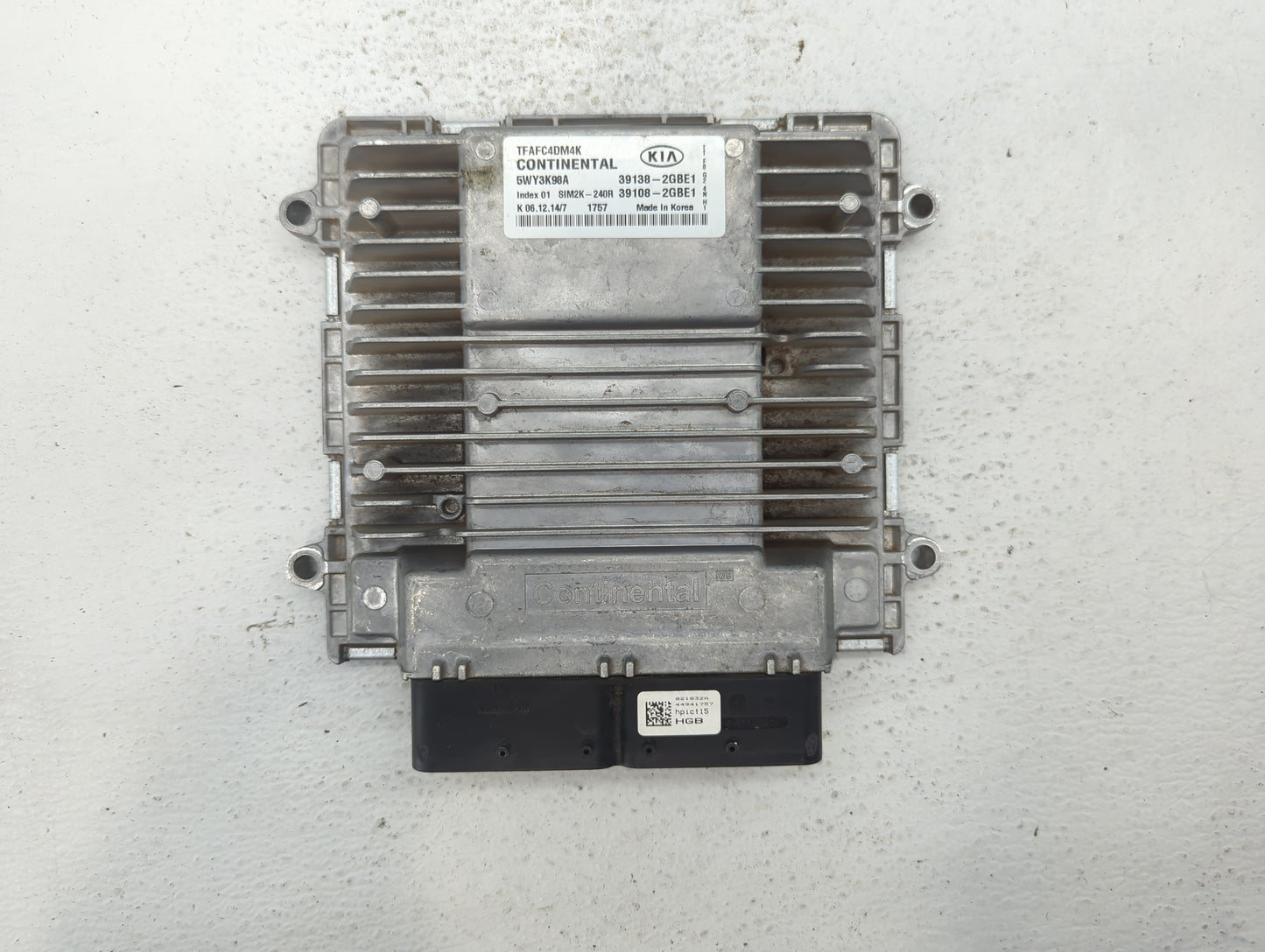 2015 Kia Optima PCM Engine Control Computer ECU ECM PCU OEM P/N:39138-2GBE1 39108-2GBE1, 39108-2GBH2, 39138-2GBH2 Fits OEM U