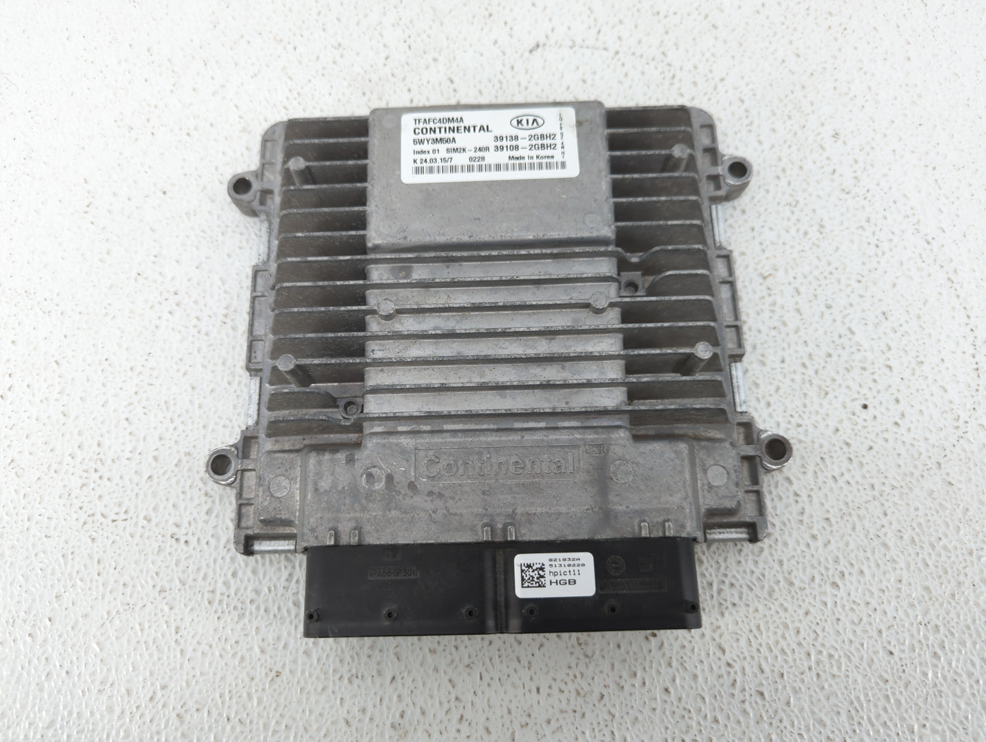 2014-2015 Kia Optima PCM Engine Control Computer ECU ECM PCU OEM P/N:39108-2GBH2 39138-2GBH2, 39108-2GBE0 Fits Fits 2014 201