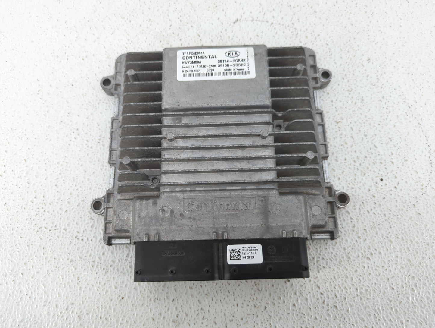 2014-2015 Kia Optima PCM Engine Control Computer ECU ECM PCU OEM P/N:39108-2GBH2 39138-2GBH2, 39108-2GBE0 Fits Fits 2014 201