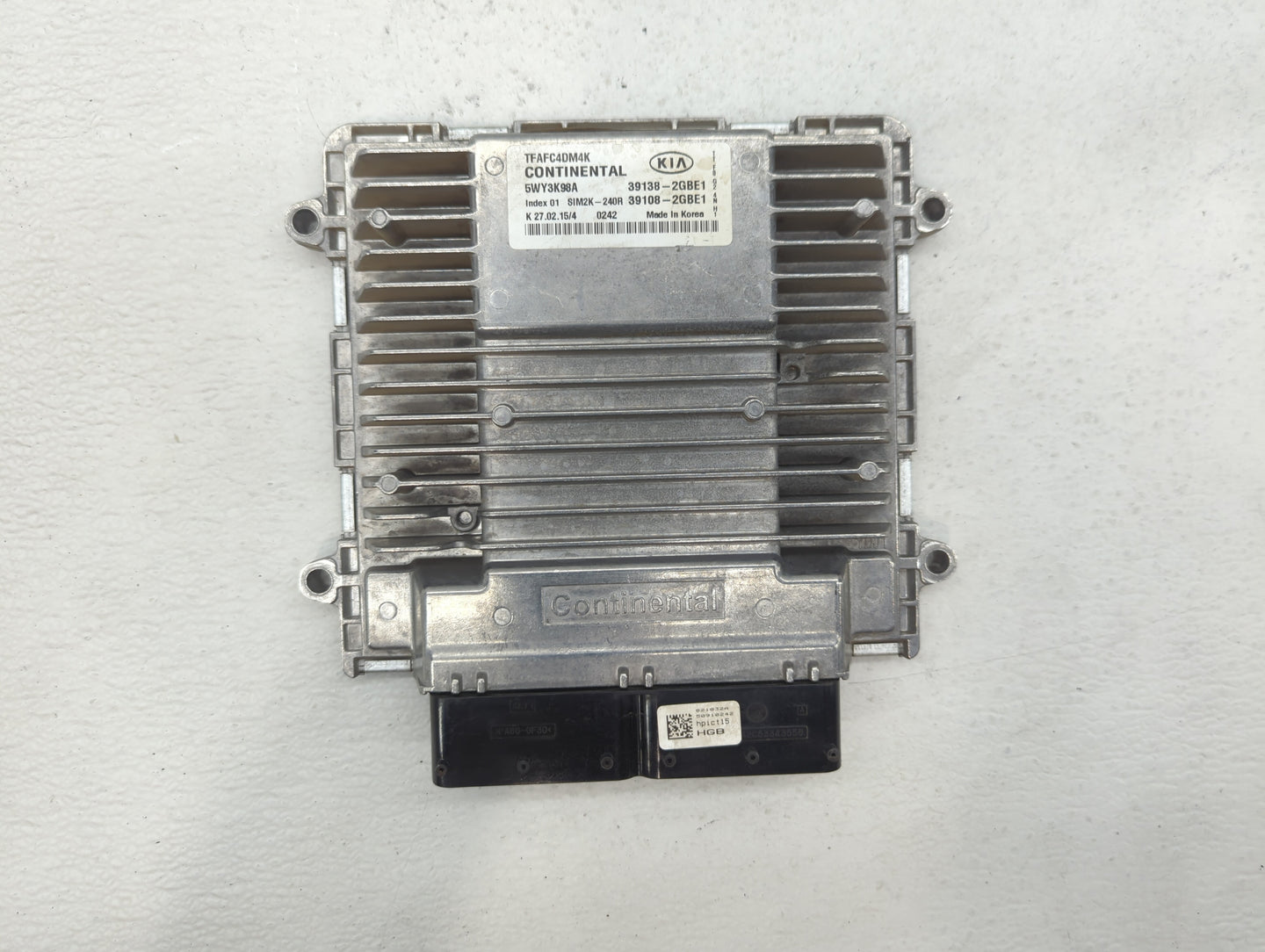 2015 Kia Optima PCM Engine Control Computer ECU ECM PCU OEM P/N:39138-2GBE1 39108-2GBE1, 39108-2GBH2, 39138-2GBH2 Fits OEM U