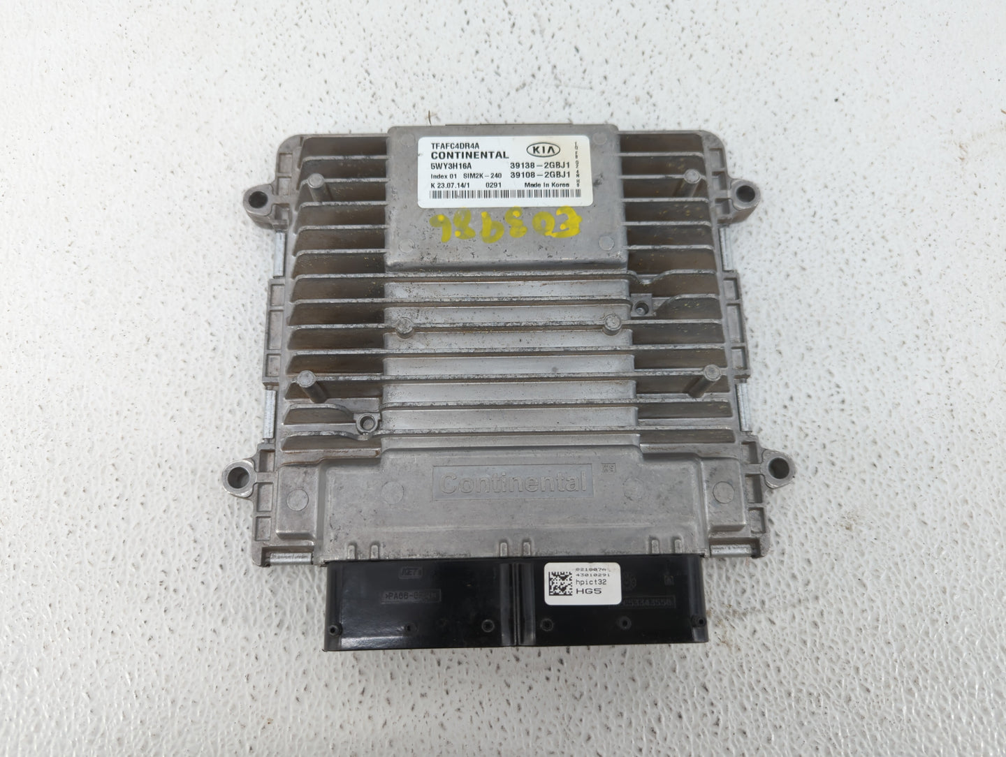 2015 Kia Optima PCM Engine Control Computer ECU ECM PCU OEM P/N:39108-2GBJ1 39138-2GBJ1 Fits OEM Used Auto Parts - Oemusedau