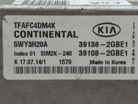 2014-2015 Kia Optima PCM Engine Control Computer ECU ECM PCU OEM P/N:39108-2GBE1 39108-2GBH2, 39138-2GBH2 Fits Fits 2014 201
