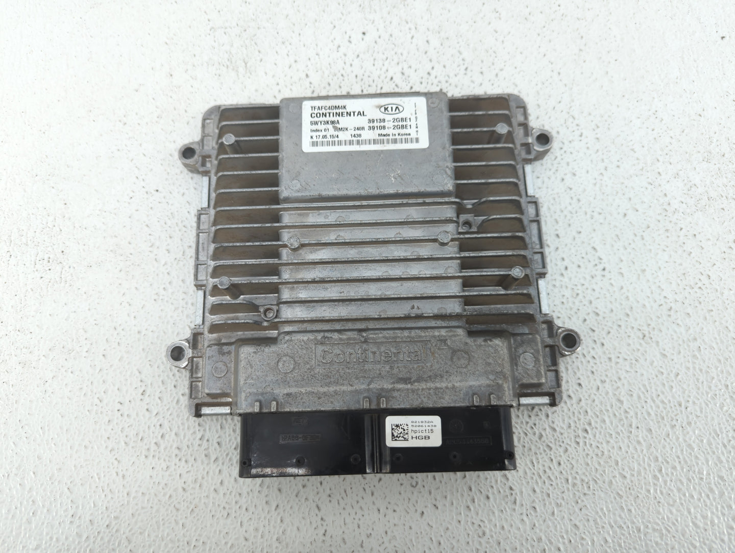 2014-2015 Kia Optima PCM Engine Control Computer ECU ECM PCU OEM P/N:39108-2GBE1 39108-2GBH2, 39138-2GBH2 Fits Fits 2014 201