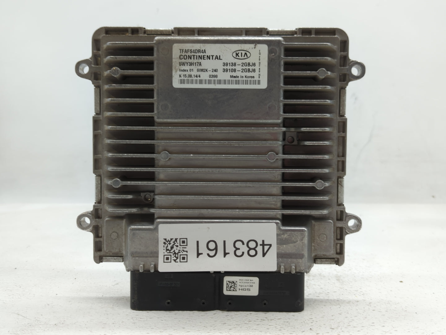 2014-2015 Kia Optima PCM Engine Control Computer ECU ECM PCU OEM P/N:39108-2GBJ6 39138-2GBJ6, 39108-2GBH5 Fits Fits 2014 201