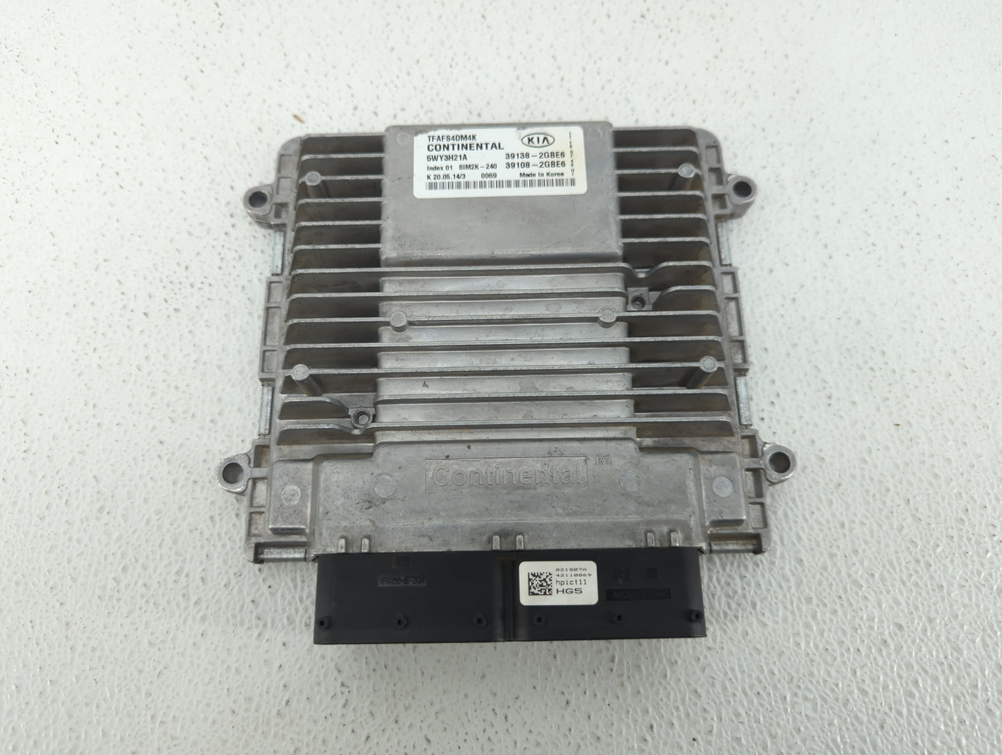2014-2015 Kia Optima PCM Engine Control Computer ECU ECM PCU OEM P/N:39138-2GBE6 Fits Fits 2014 2015 OEM Used Auto Parts - O
