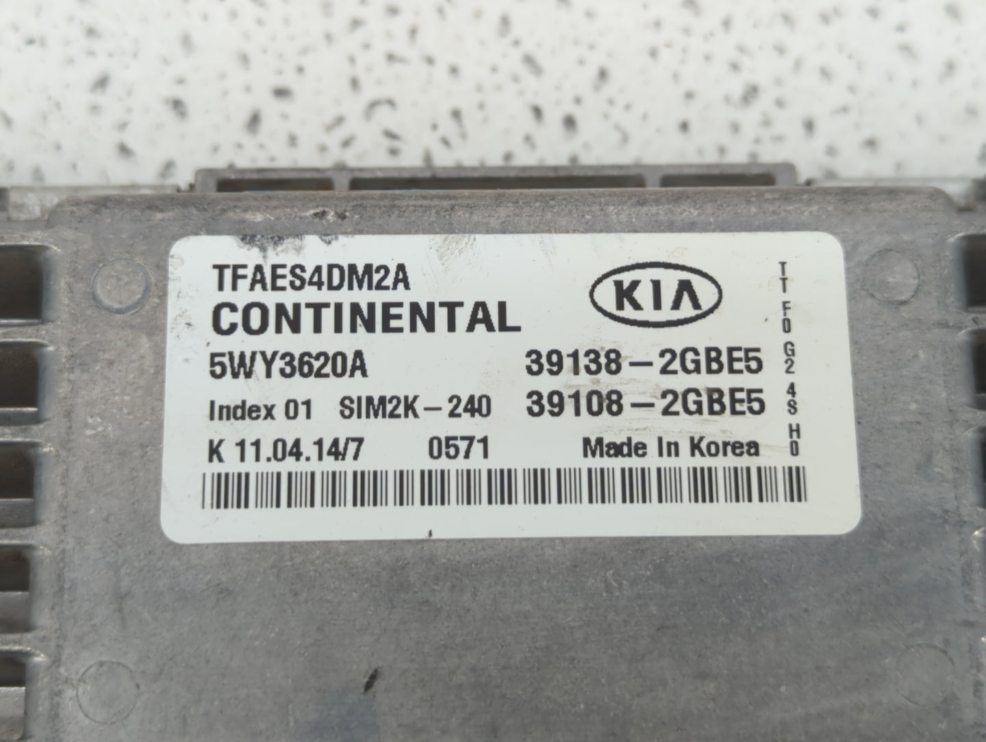 2014-2015 Kia Optima PCM Engine Control Computer ECU ECM PCU OEM P/N:39108-2GBJ6 39138-2GBJ6, 39108-2GBH5 Fits Fits 2014 201