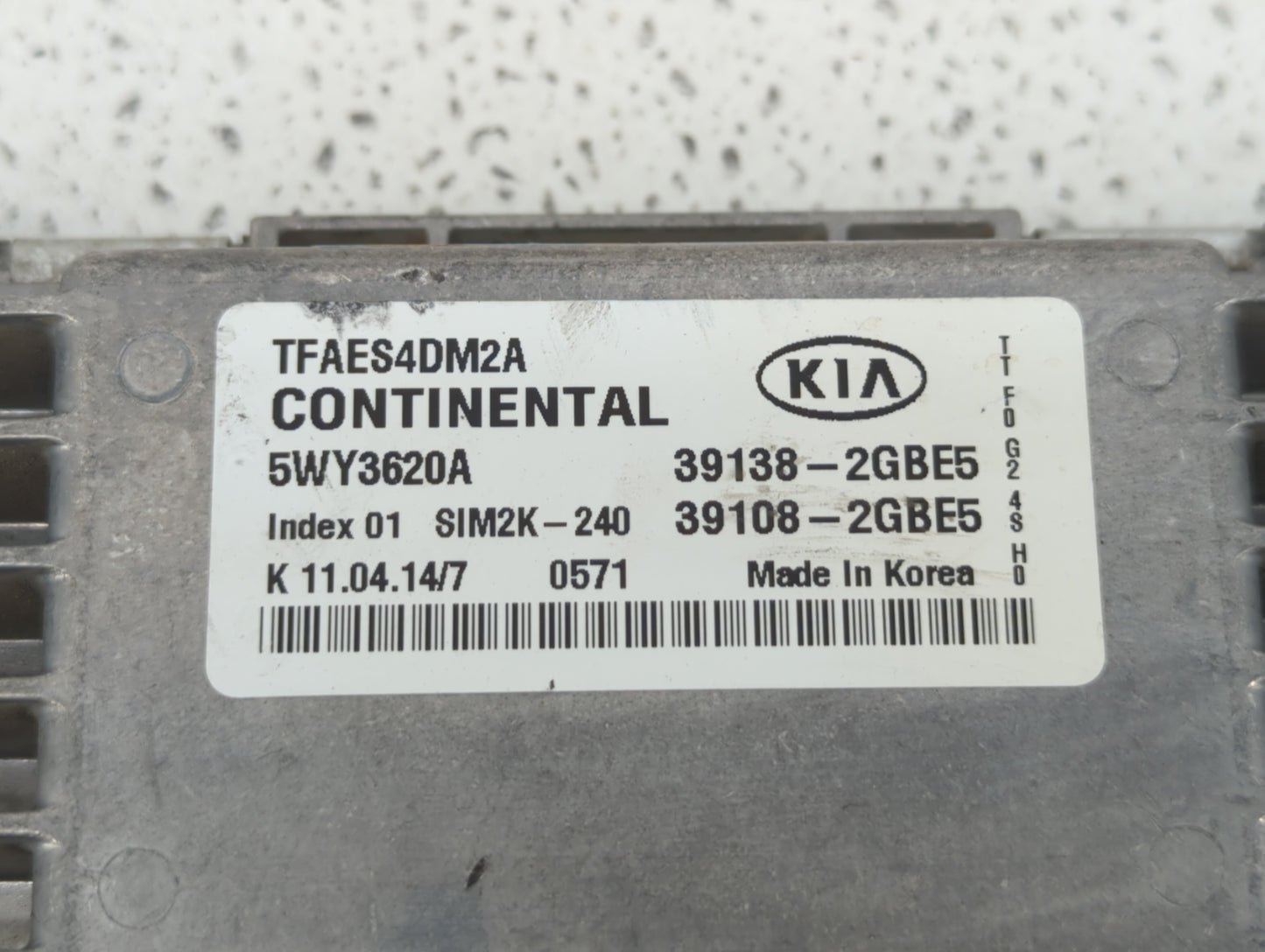 2014-2015 Kia Optima PCM Engine Control Computer ECU ECM PCU OEM P/N:39108-2GBJ6 39138-2GBJ6, 39108-2GBH5 Fits Fits 2014 201