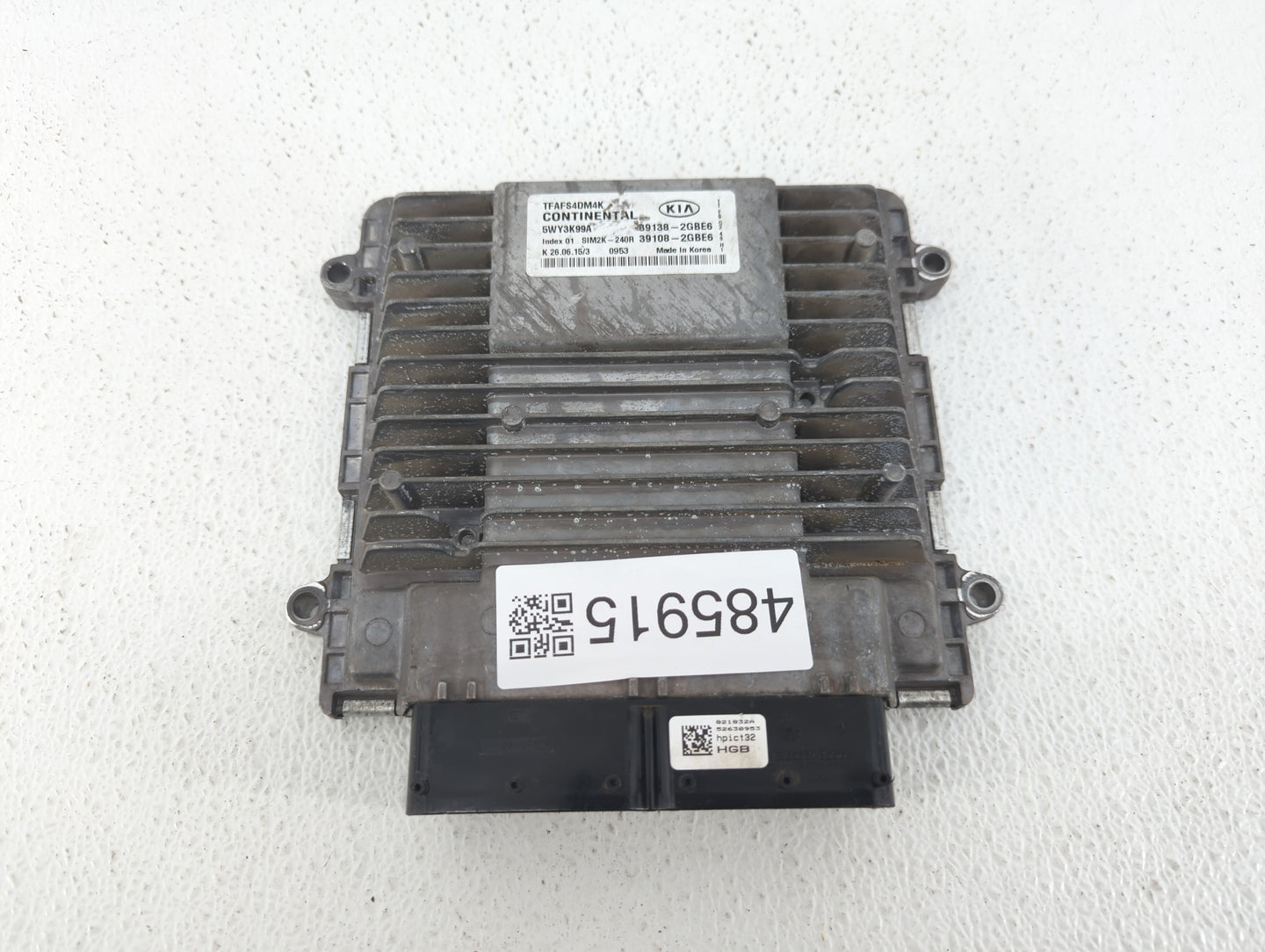 2014-2015 Kia Optima PCM Engine Control Computer ECU ECM PCU OEM P/N:39108-2GBJ6 39138-2GBJ6, 39108-2GBH5 Fits Fits 2014 201