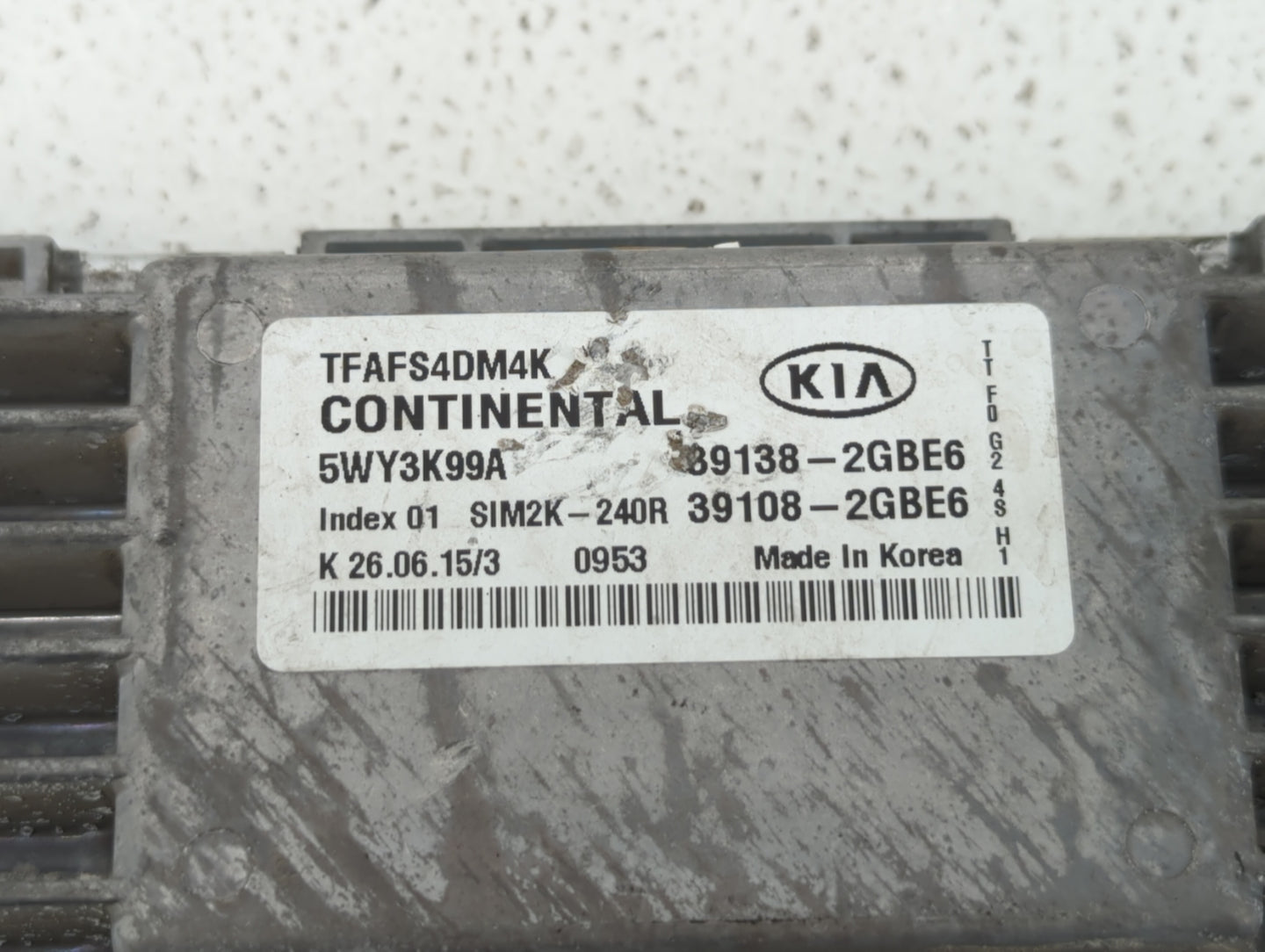 2014-2015 Kia Optima PCM Engine Control Computer ECU ECM PCU OEM P/N:39108-2GBJ6 39138-2GBJ6, 39108-2GBH5 Fits Fits 2014 201
