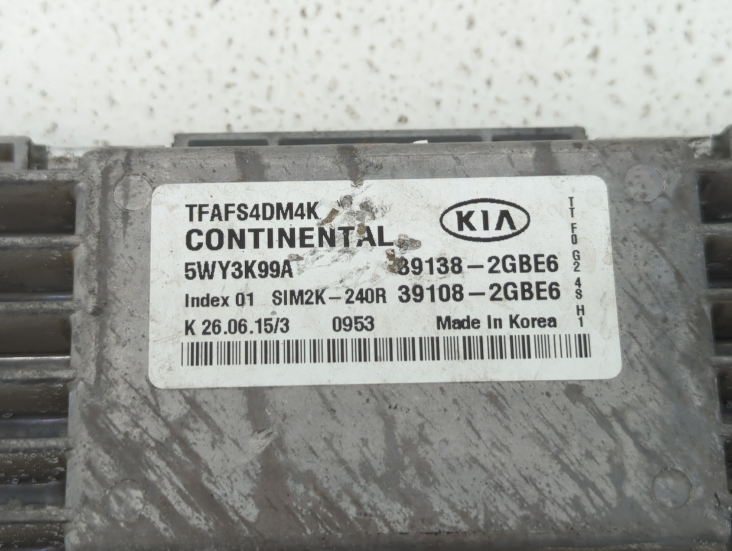 2014-2015 Kia Optima PCM Engine Control Computer ECU ECM PCU OEM P/N:39108-2GBJ6 39138-2GBJ6, 39108-2GBH5 Fits Fits 2014 201