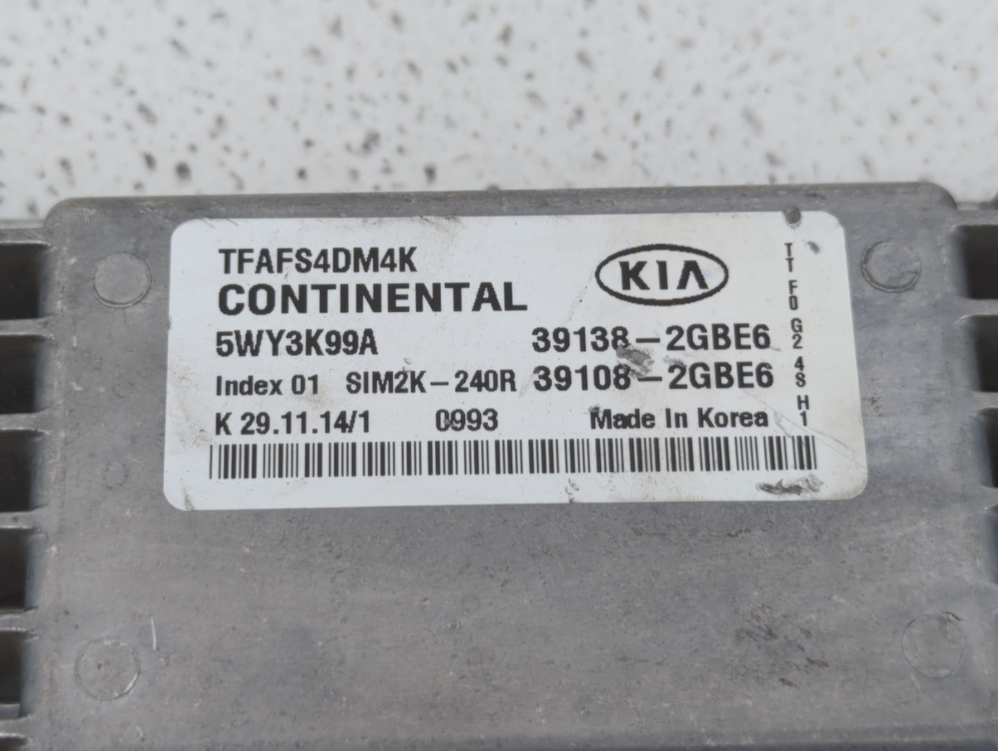 2014-2015 Kia Optima PCM Engine Control Computer ECU ECM PCU OEM P/N:39108-2GBJ6 39138-2GBJ6, 39108-2GBH5 Fits Fits 2014 201