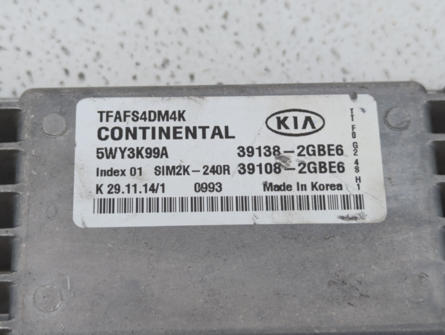 2014-2015 Kia Optima PCM Engine Control Computer ECU ECM PCU OEM P/N:39108-2GBJ6 39138-2GBJ6, 39108-2GBH5 Fits Fits 2014 201