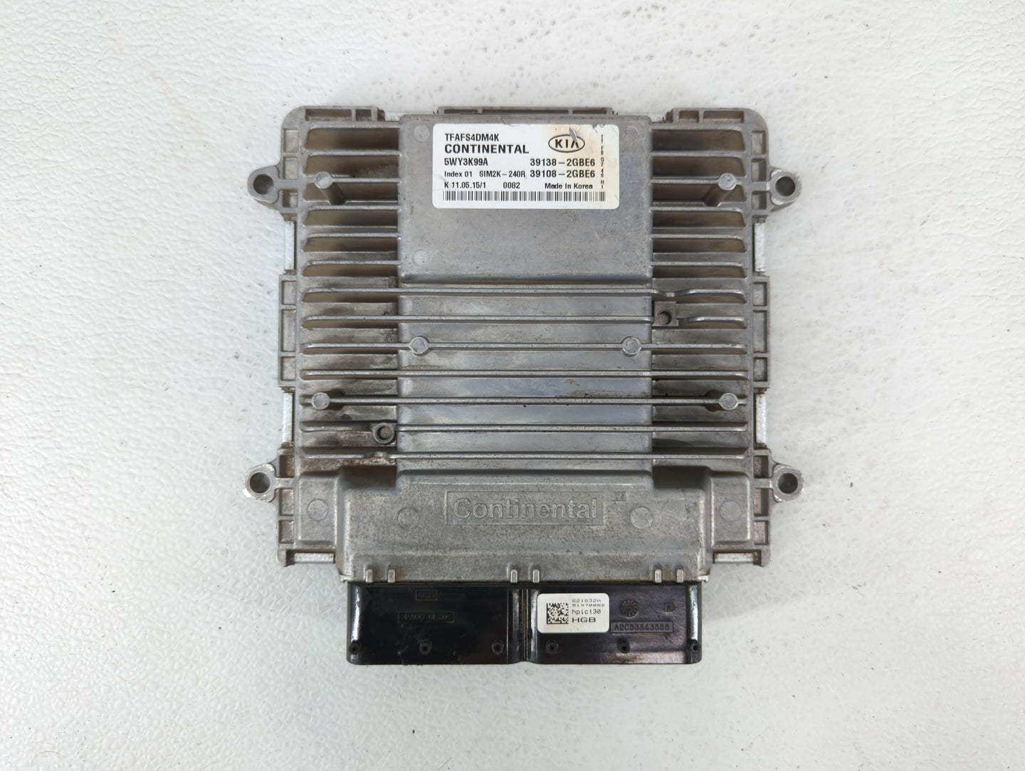 2014-2015 Kia Optima PCM Engine Control Computer ECU ECM PCU OEM P/N:39108-2GBJ6 39138-2GBJ6, 39108-2GBH5 Fits Fits 2014 201