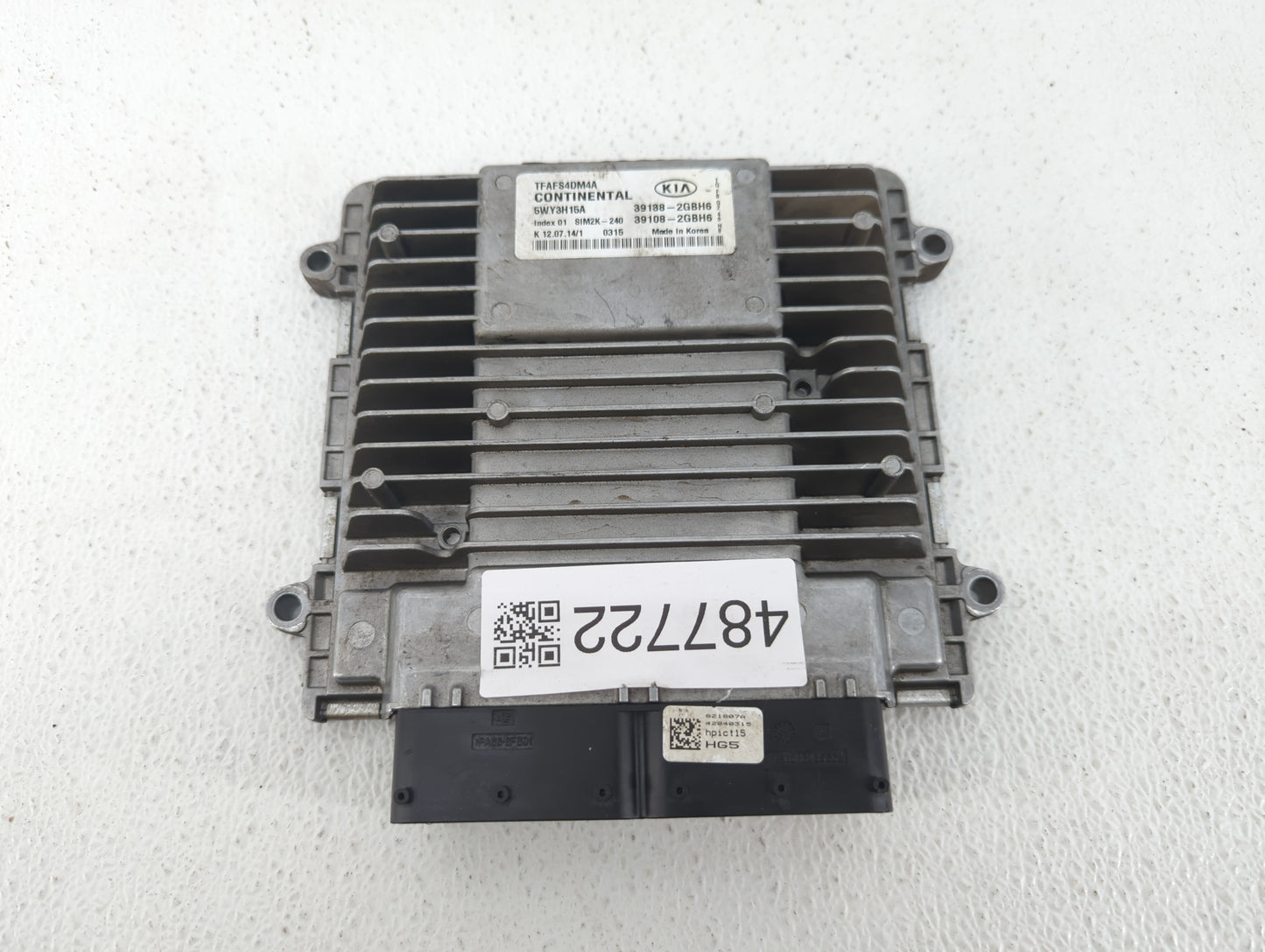2015 Kia Optima PCM Engine Control Computer ECU ECM PCU OEM P/N:39108-2GBH6 39138-2GBH6, 39138-2GBH7, 36108-2GBH7 Fits OEM U