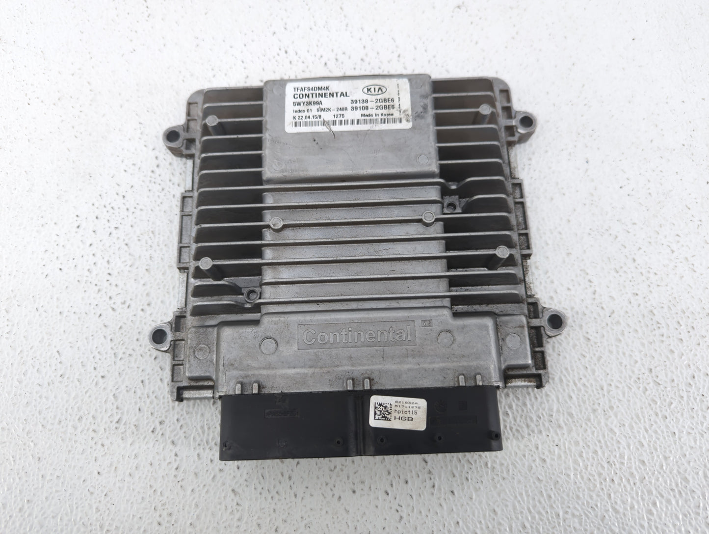 2014-2015 Kia Optima PCM Engine Control Computer ECU ECM PCU OEM P/N:39108-2GBJ6 39138-2GBJ6, 39108-2GBH5 Fits Fits 2014 201