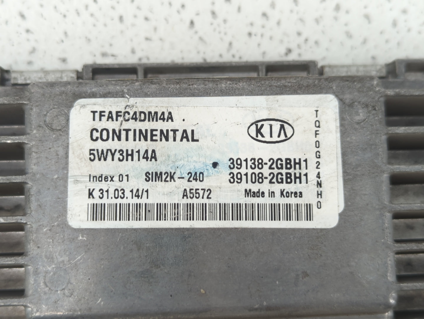 2015 Kia Optima PCM Engine Control Computer ECU ECM PCU OEM P/N:39108-2GBH1 39138-2GBH1, 39138-2GBH2, 39108-2GBH2 Fits OEM U