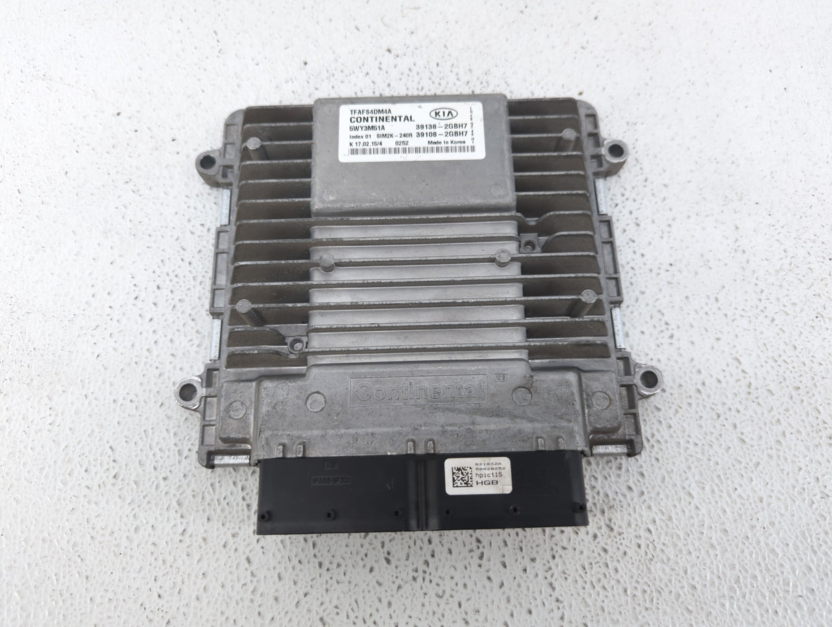 2015 Kia Optima PCM Engine Control Computer ECU ECM PCU OEM P/N:39138-2GBH7 OEM Used Auto Parts - Oemusedautoparts1.com
