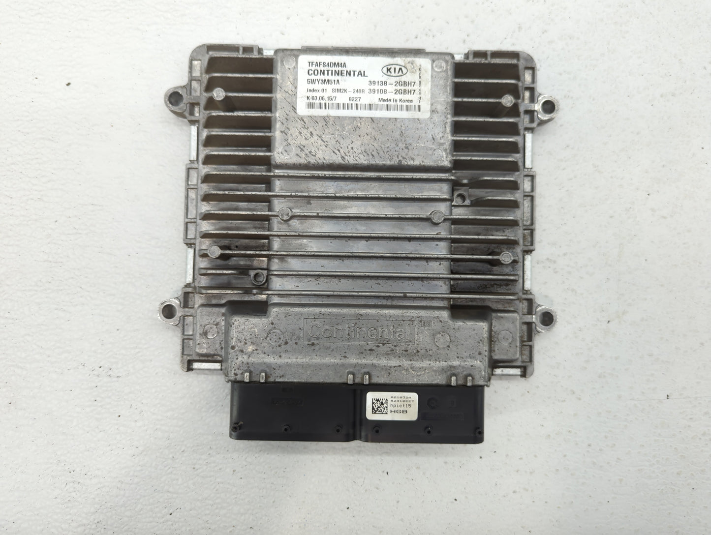 2015 Kia Optima PCM Engine Control Computer ECU ECM PCU OEM P/N:39108-2GBH7 39138-2GBH7 Fits OEM Used Auto Parts - Oemusedau