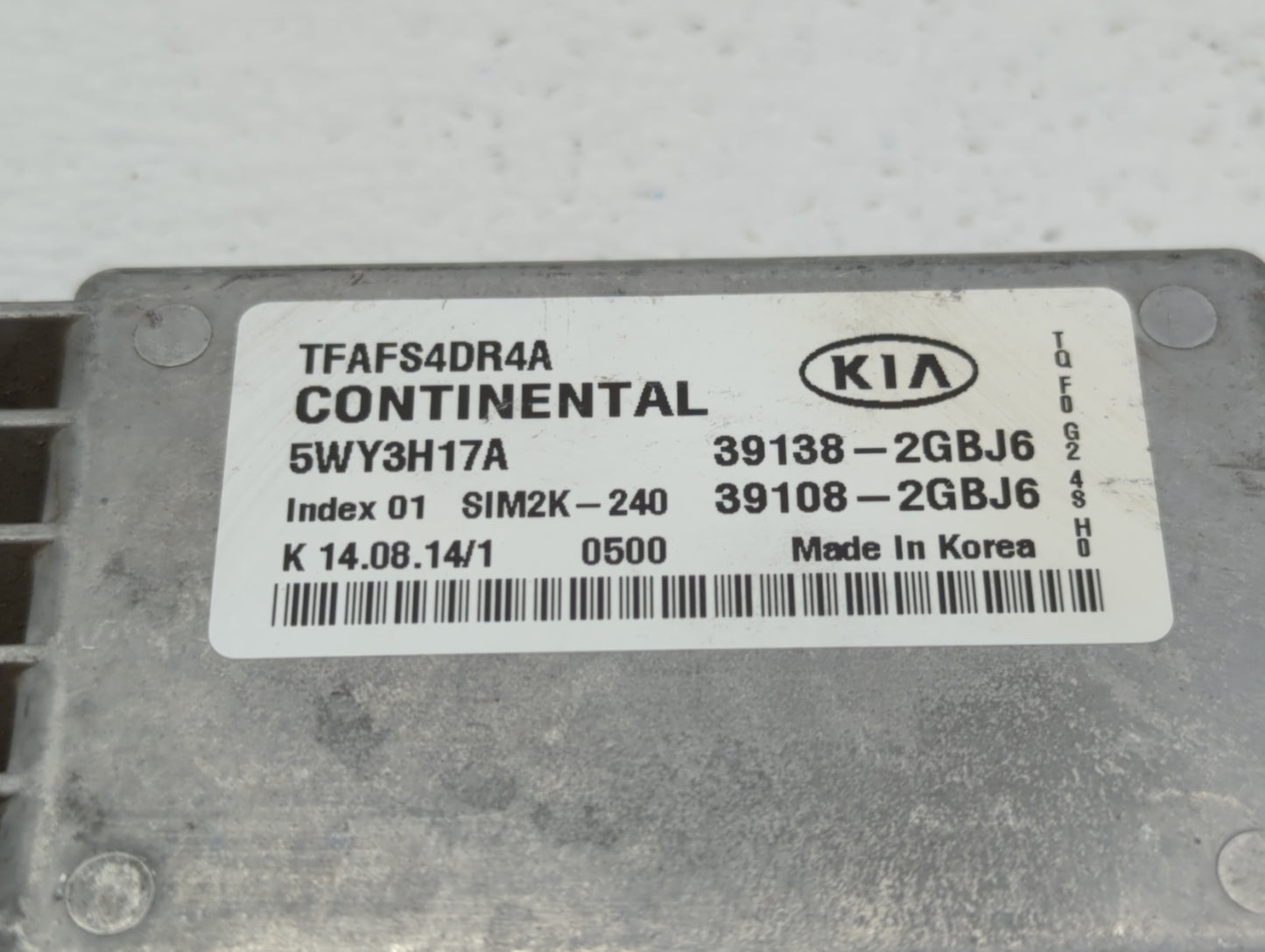 2014-2015 Kia Optima PCM Engine Control Computer ECU ECM PCU OEM P/N:39108-2GBJ6 39138-2GBJ6, 39108-2GBE6 Fits Fits 2014 201