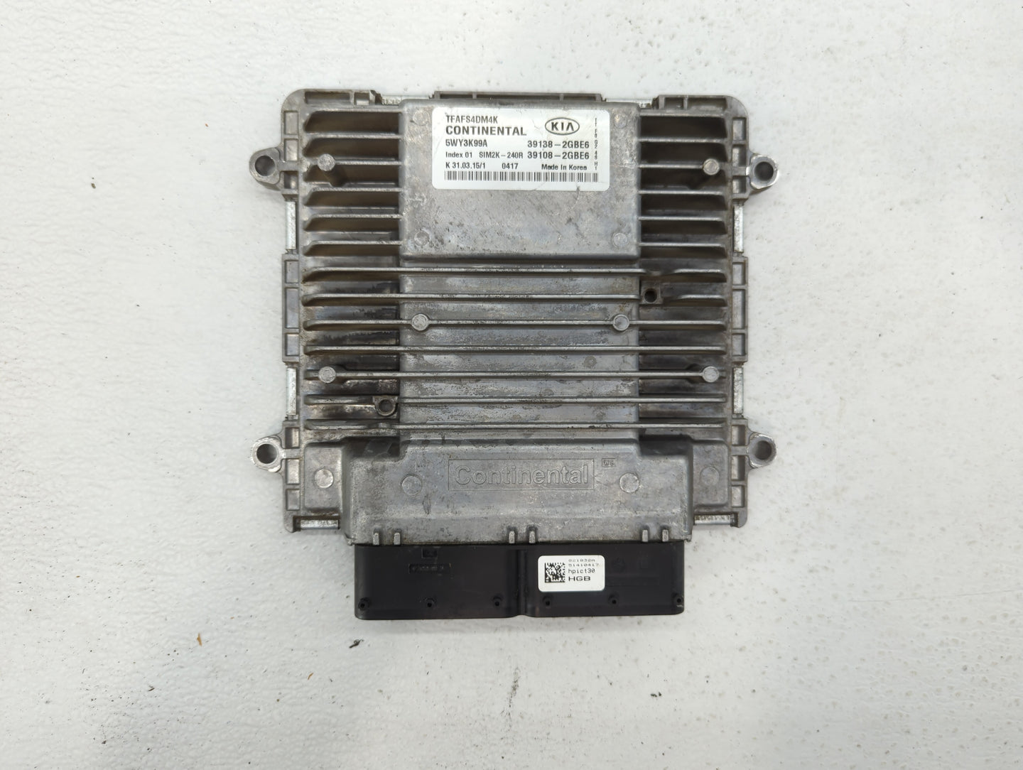 2014-2015 Kia Optima PCM Engine Control Computer ECU ECM PCU OEM P/N:39108-2GBE6 39138-2GBE6, 39108-2GBJ6 Fits Fits 2014 201