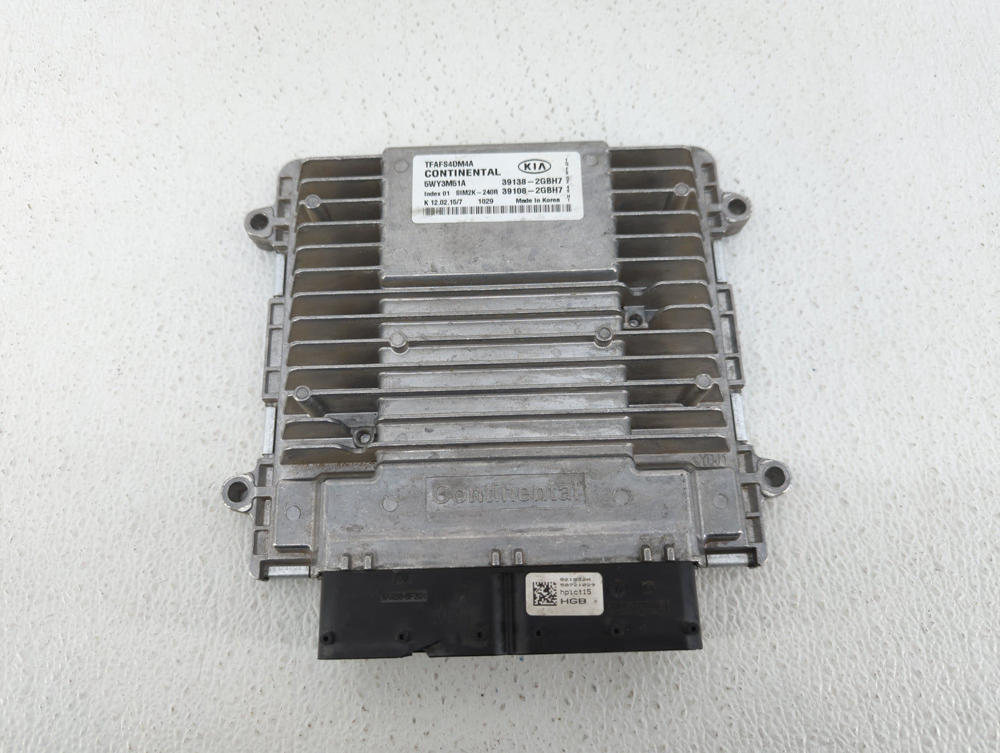 2015 Kia Optima PCM Engine Control Computer ECU ECM PCU OEM P/N:39108-2GBH7 39138-2GBH7 Fits OEM Used Auto Parts - Oemusedau