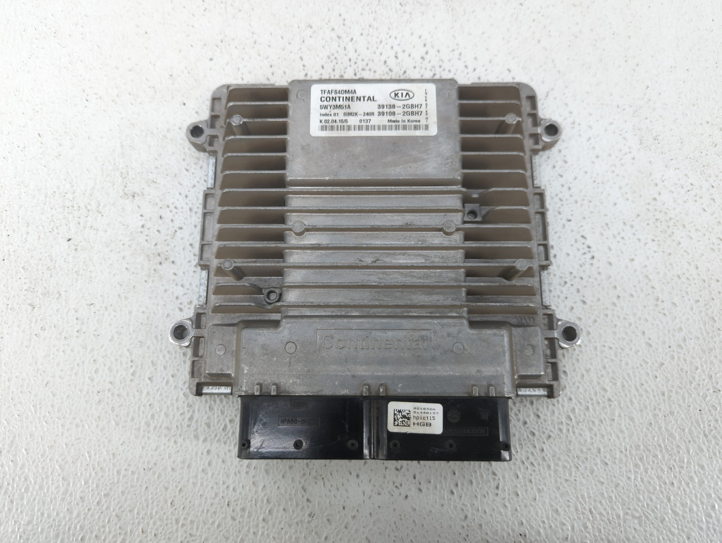 2015 Kia Optima PCM Engine Control Computer ECU ECM PCU OEM P/N:39108-2GBH7 39138-2GBH7 Fits OEM Used Auto Parts - Oemusedau