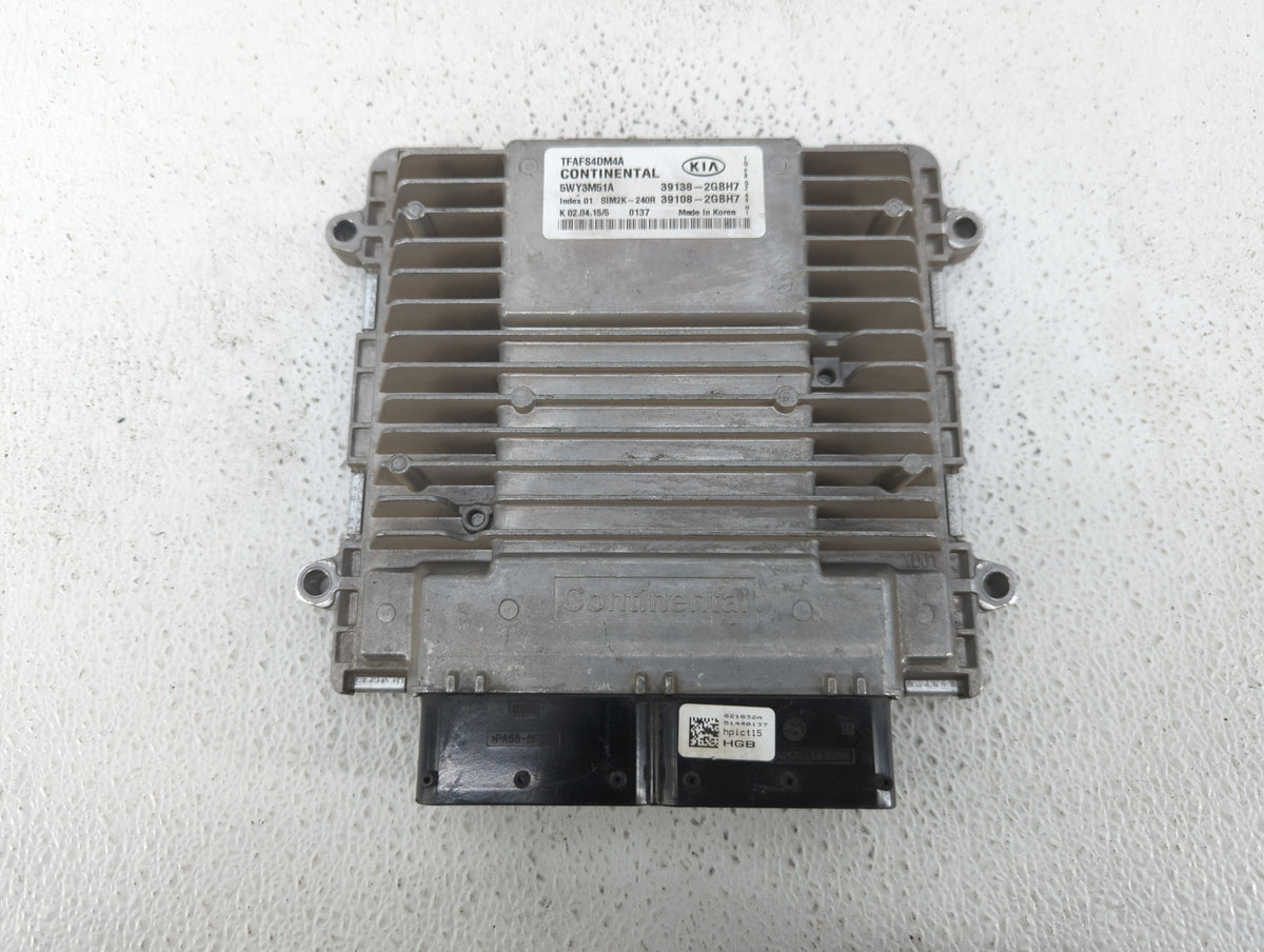 2015 Kia Optima PCM Engine Control Computer ECU ECM PCU OEM P/N:39108-2GBH7 39138-2GBH7 OEM Used Auto Parts - Oemusedautopar