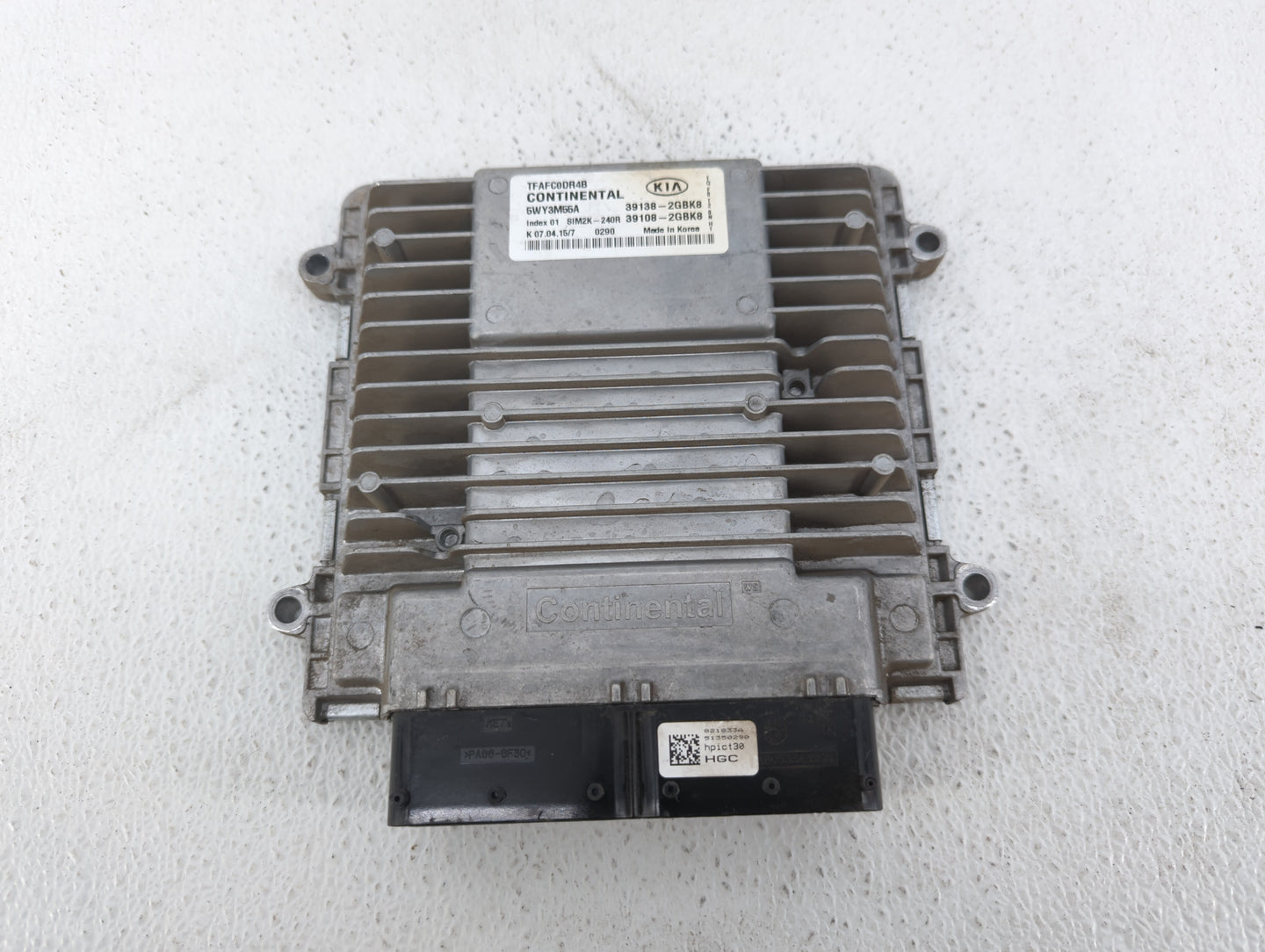 2014-2015 Kia Optima PCM Engine Control Computer ECU ECM PCU OEM P/N:39138-2GBK8 Fits Fits 2014 2015 OEM Used Auto Parts - O