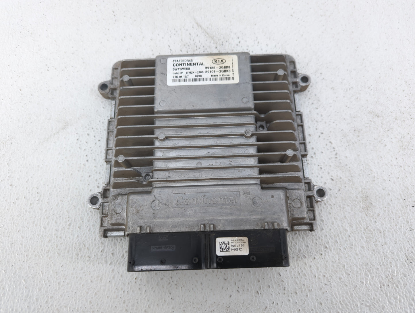 2014-2015 Kia Optima PCM Engine Control Computer ECU ECM PCU OEM P/N:39138-2GBK8 Fits Fits 2014 2015 OEM Used Auto Parts - O