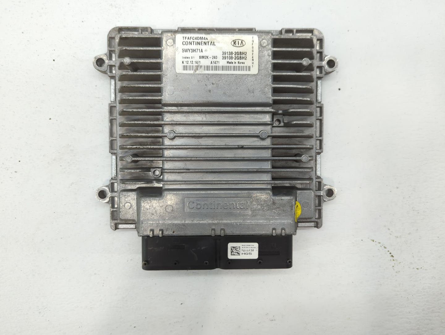 2015 Kia Optima PCM Engine Control Computer ECU ECM PCU OEM P/N:39138-2GBE1 39108-2GBE1, 39108-2GBH2, 39138-2GBH2 Fits OEM U